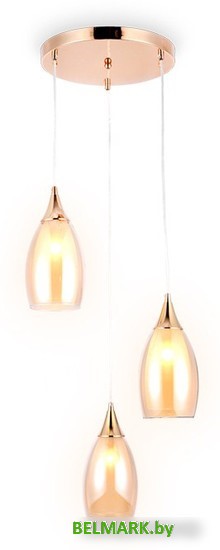 Подвесная люстра Ambrella TR3549/3 GD/TI (золото/янтарь) - фото2