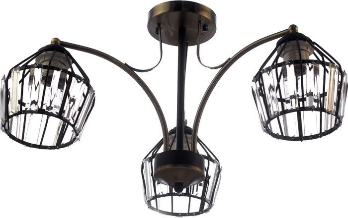 Припотолочная люстра Aitin Pro НПБ A3585/3 (черный) - фото