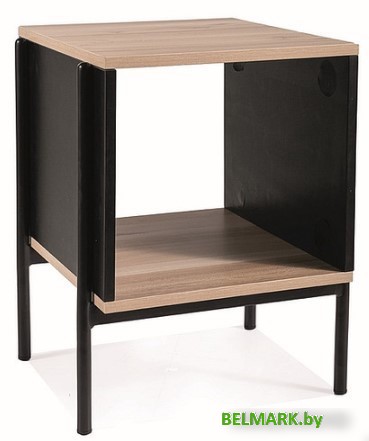 Журнальный столик Signal Karina B (дуб/черный мат) - фото