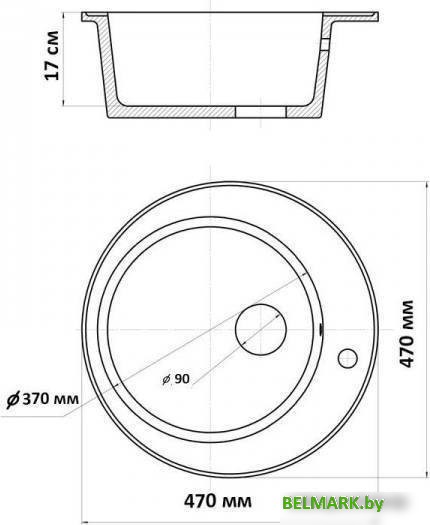 Кухонная мойка Wisent WR480-30 (кремовый) - фото2