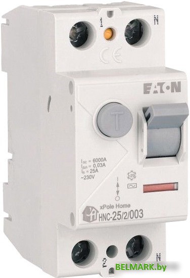 Устройство защитного отключения Eaton HNC-252003 2Р 25А 6кА 30мА АС 2М 194690 - фото2