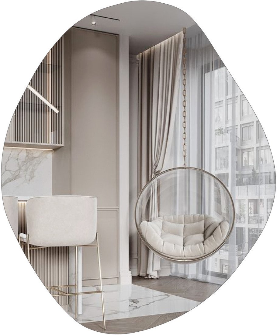 Зеркало eMZe 76x92 LED.NF.76.92.4K (с подсветкой) - фото