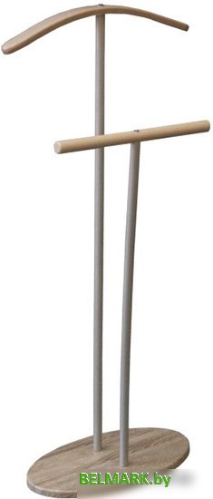 Стойка для одежды Мебелик Костюмная Дэви 2 (металлик/дуб сонома) - фото