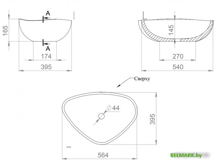 Умывальник Salini Gloria 1102206M - фото2