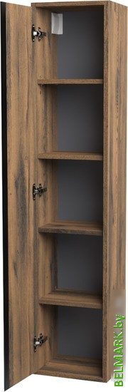 ЗОВ Шкаф-пенал для ванной Парма 150 PP150LA0MAMC1B (аттик) - фото2