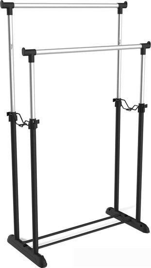 Стойка для одежды Sheffilton SHT-WR4150 899484 (черный/черный муар/хром лак) - фото