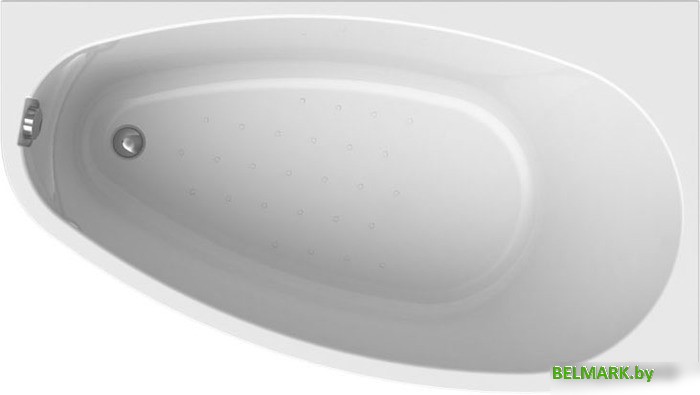 Ванна Radomir Орсини 160x90R 1-01-2-2-1-032К (с экраном, сифон хром) - фото