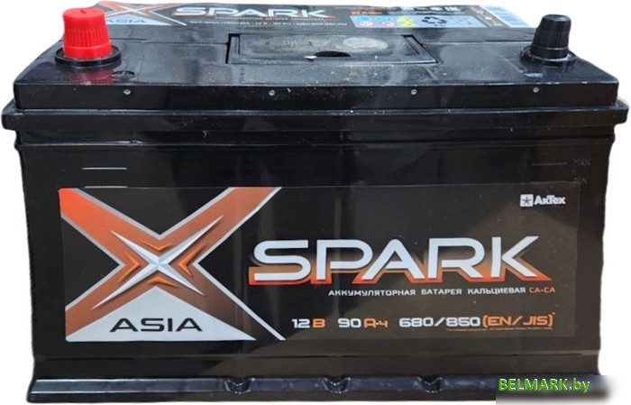 Автомобильный аккумулятор Spark Asia 680/850A EN/JIS L+ SPAA90-3-L (90 А·ч) - фото