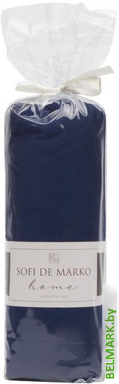 Постельное белье Sofi De MarkO Мармис 180х200х30 ПР-мс-180х200х30сап (сапфировый) - фото2