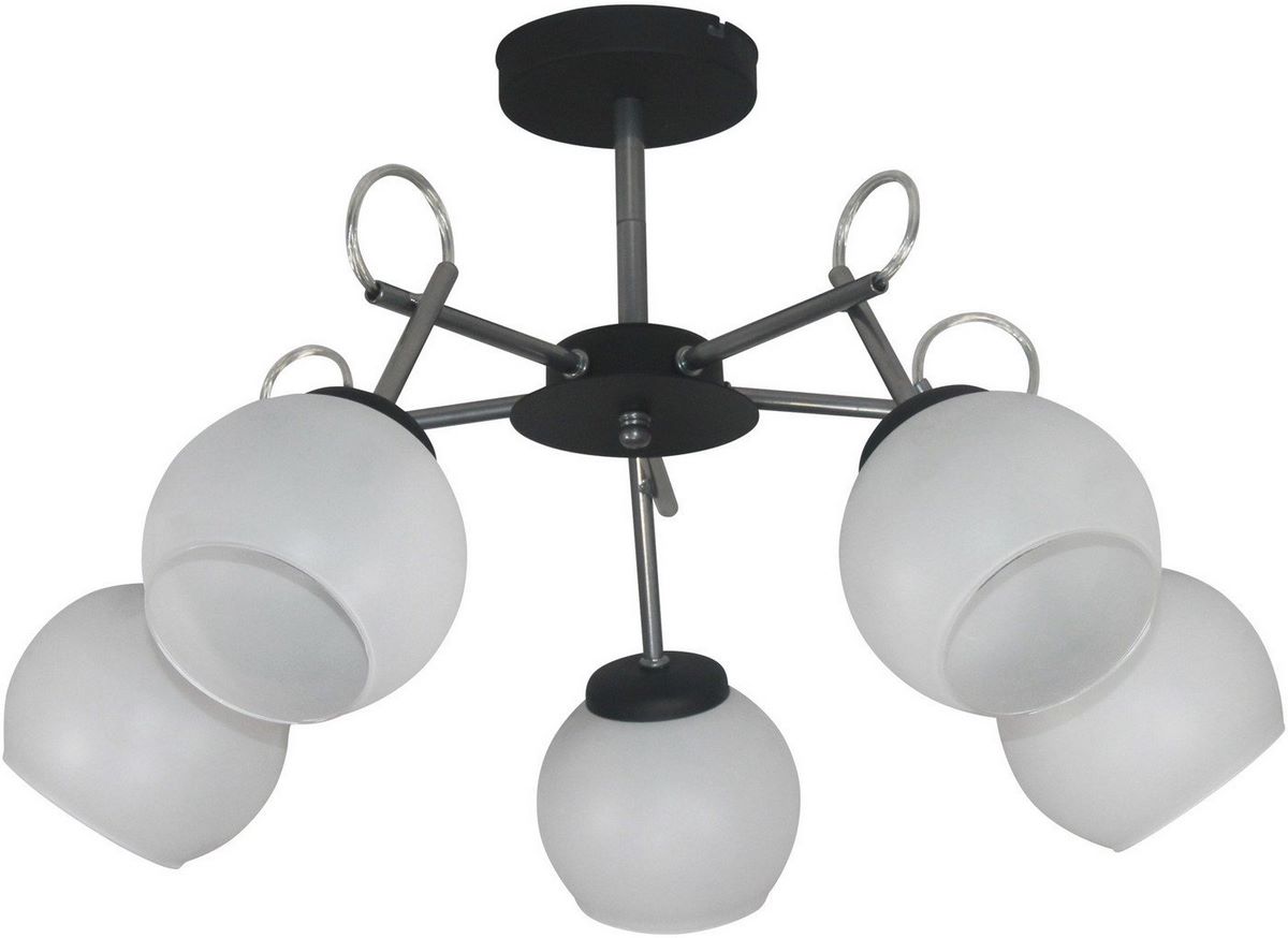 Люстра средней высоты Элетех Блюз 151 НПБ 01-5x60-163 Е27 1005405225 (черный хром) - фото