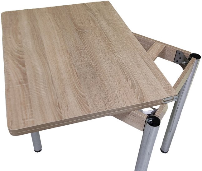 Кухонный стол СВД Юнио 80x60-120 012.Д2.Х (дуб сонома) - фото2