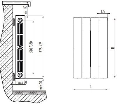 Биметаллический радиатор Rifar SUPReMO 500 (14 секций) - фото2