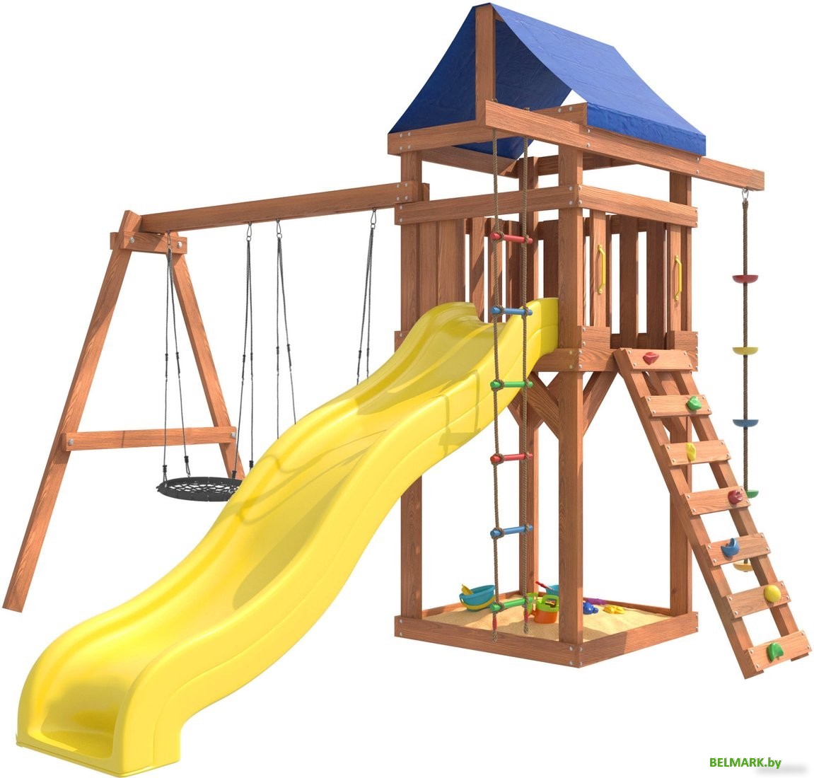 Игровой комплекс National Tree Company С качелями гнездо 60 IgroWoods ДП-6 - фото2