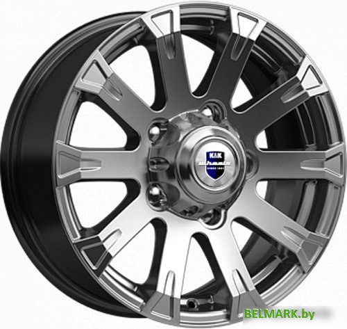 Литые диски K&K Байкал 16x7" 5x139.7мм DIA 95.3мм ET 35мм Дарк платинум - фото