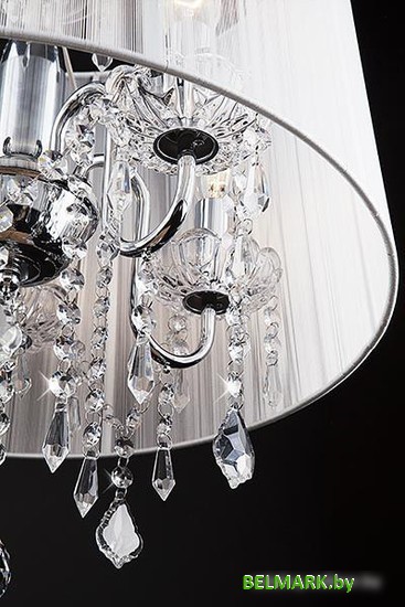 Подвесная люстра Евросвет 2045/5 хром/белый - фото2