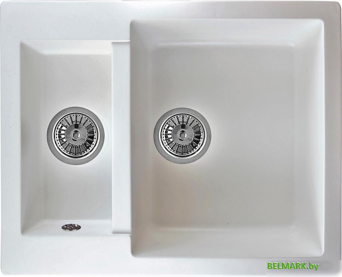 Кухонная мойка Berge BR-6150 (белый матовый) - фото