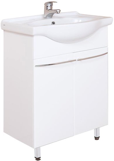 Onika Тумба Селигер 60.10 106006 с умывальником Селигер 60 1WH110268 (белый) - фото