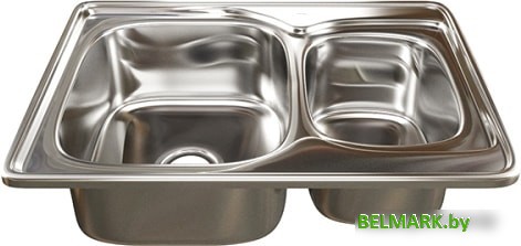 Кухонная мойка Mixline 538197 (левая, полированная, 0.8 мм) - фото