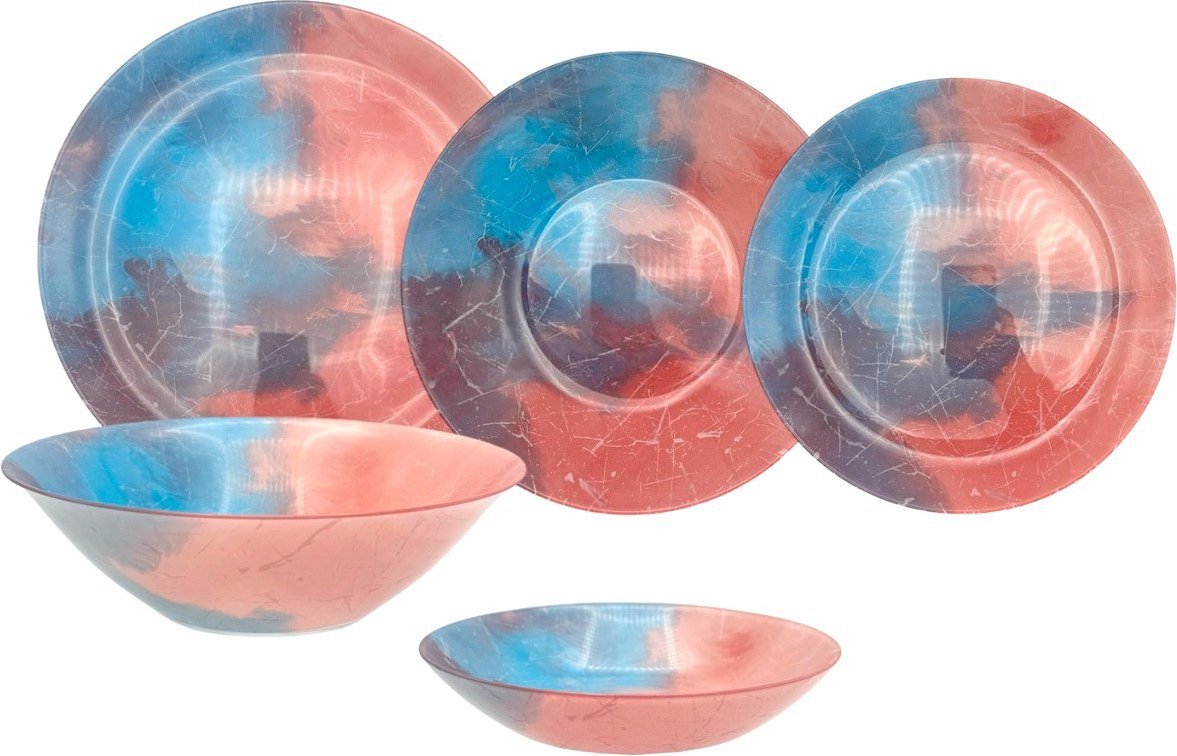 Набор обеденных тарелок Luminarc Brightwave V8576 (19пр) - фото