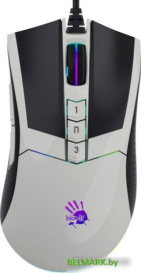 Игровая мышь A4Tech Bloody W90 Max (белый/черный) - фото