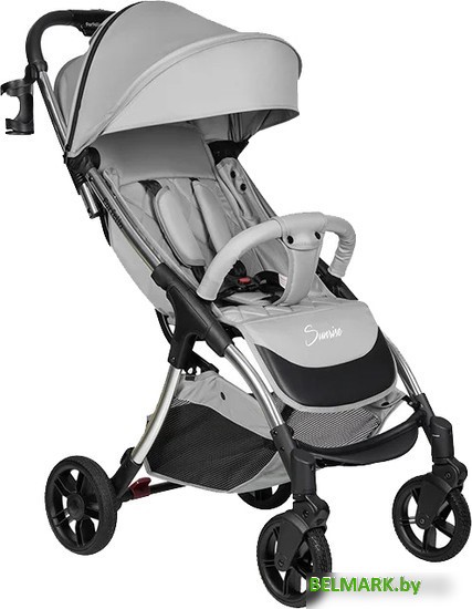 Коляска прогулочная «книга» Farfello Sunrise FS-003 (серый/серебристый) - фото