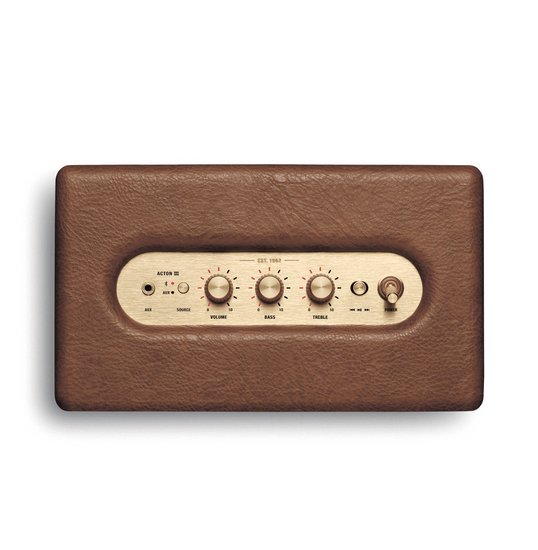 Беспроводная колонка Marshall Acton III (коричневый) - фото2