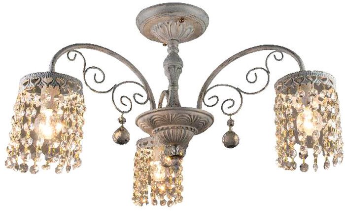 Припотолочная люстра Aitin Pro STD15004/3 белый/золотая патина - фото