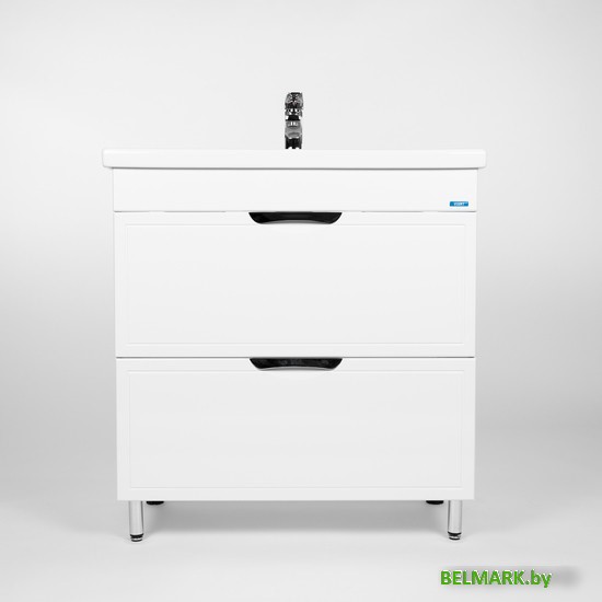 Viant Тумба Лима с умывальником Como 80 VLIM80CO-T2Y + S-UM-COM80/1-w - фото