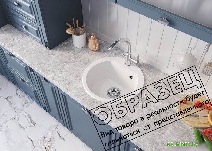 Кухонная мойка Polygran Atol-460 (кремовый) - фото2