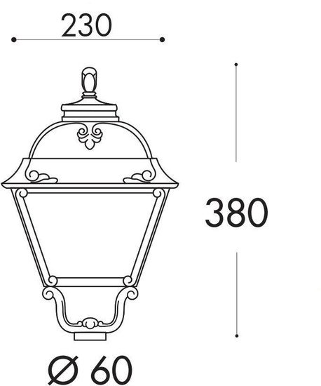 Садовый светильник Fumagalli Cefa U23.000.000.AXF1R - фото2