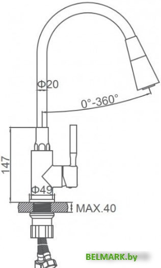 Смеситель Ledeme L74199-11 - фото2