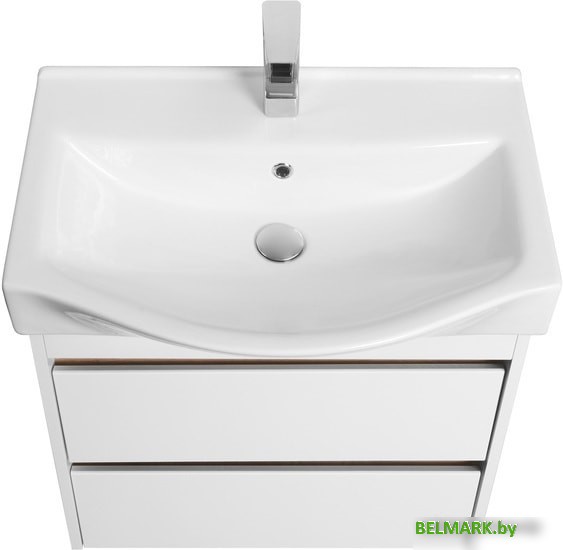 Акватон Тумба под умывальник Нортон 65 1A248801NT010 (белый/дуб эндгр.) - фото2