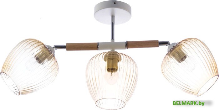 Припотолочная люстра Aitin Pro K256/3 белый/коричневый - фото