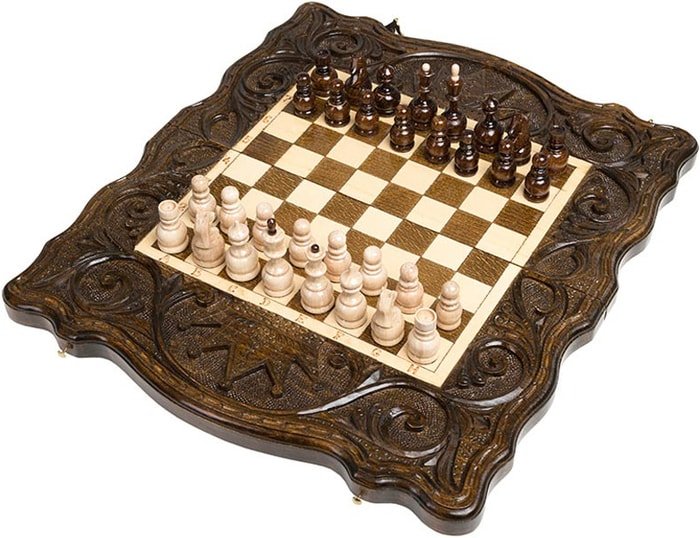 Шахматы/шашки/нарды Haleyan Корона 40 kh118 - фото