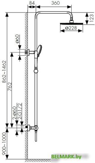 Душевая система Kaiser Nove 06177-2 - фото2