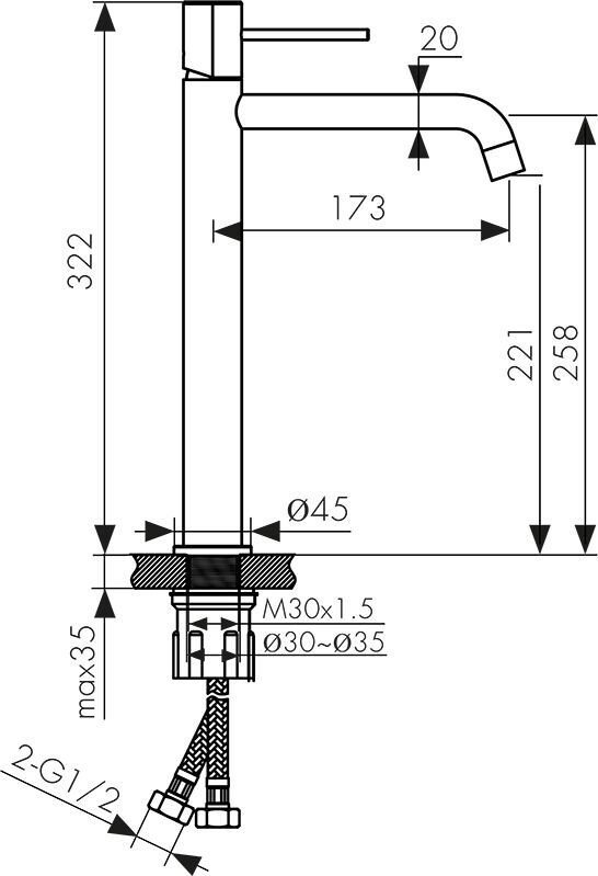 Смеситель Kaiser Vita 43311-15 (вороненая сталь) - фото2