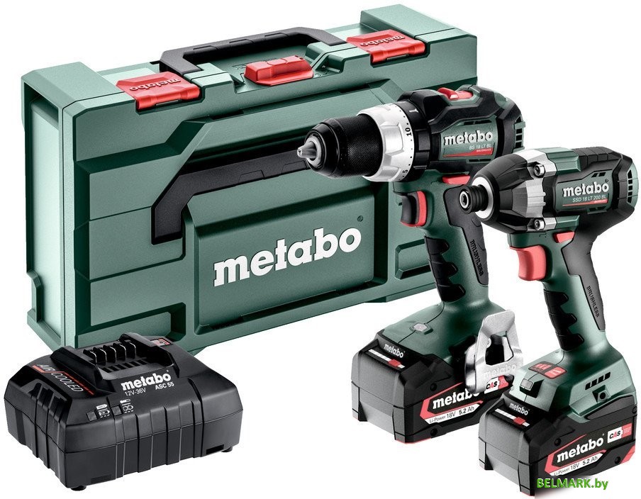 Metabo Combo Set 2.8.4 18V 685196000 (шуруповерт, винтоверт, 2 АКБ, кейс) - фото