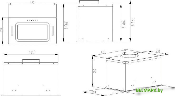 Кухонная вытяжка Evelux Arvid 60 BG - фото2