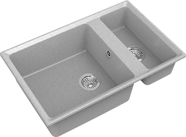 Кухонная мойка GranFest GF-LV-760K (серый) - фото