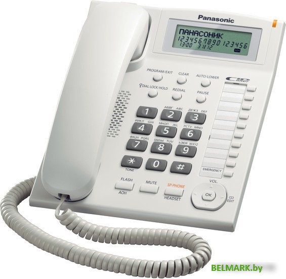 Проводной телефон Panasonic KX-TS2388UAW (белый) - фото