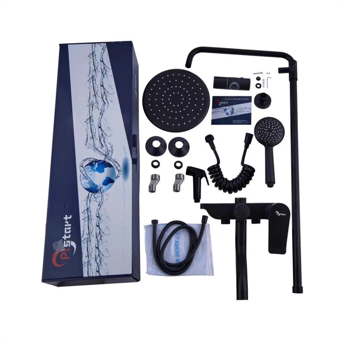 Душевая система PLstart PL2403-7 (черный) - фото2