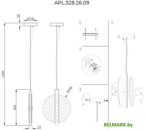 Подвесная люстра Aployt APL.328.26.09 - фото2