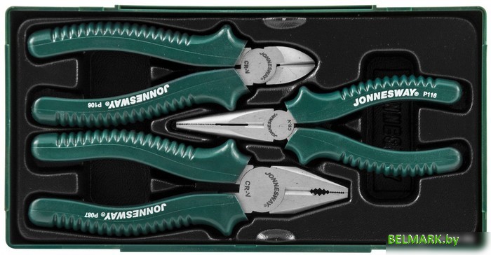 Набор пассатижей Jonnesway P0813SC (3 предмета) - фото