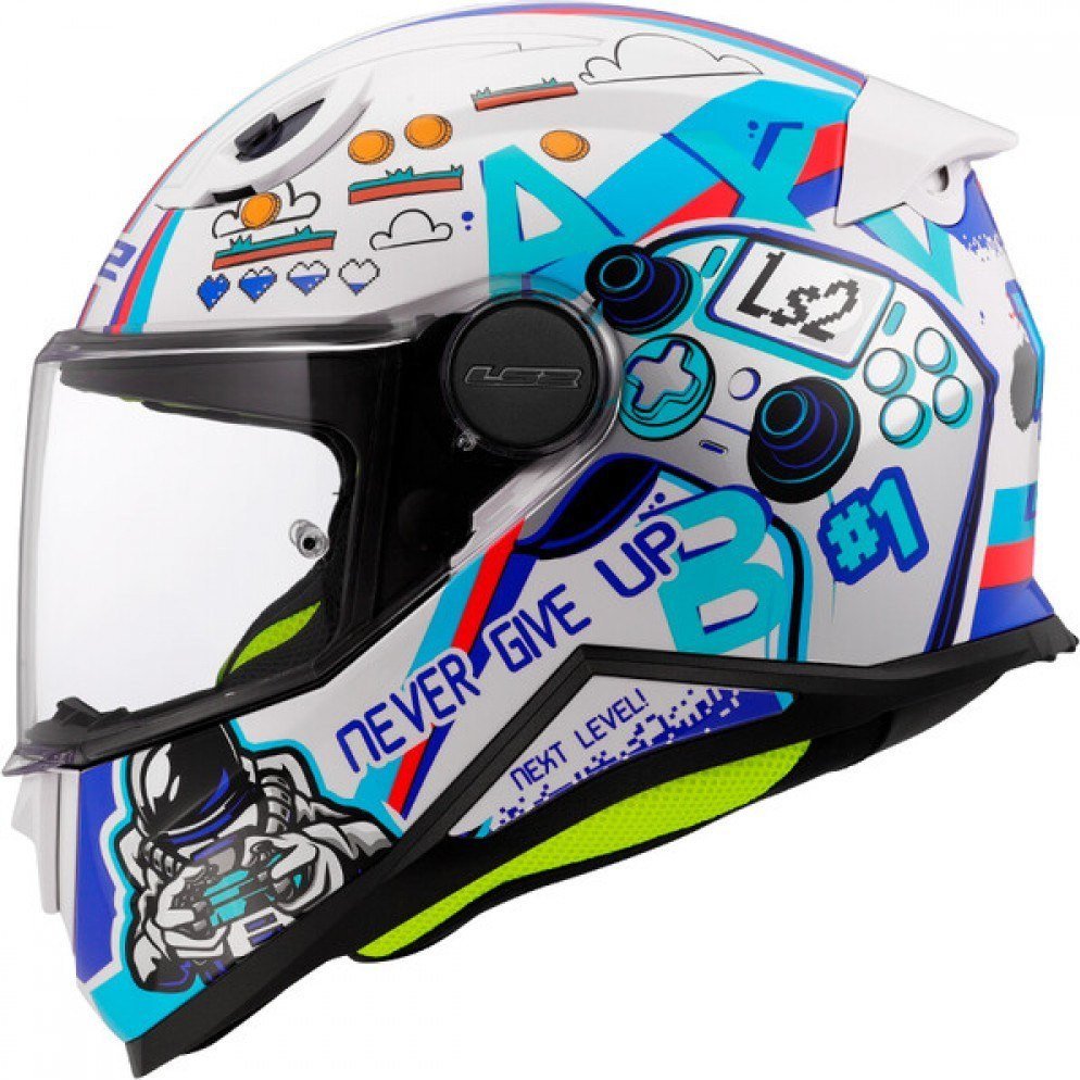Мотошлем LS2 FF812 Kid Next Level (L, белый) - фото
