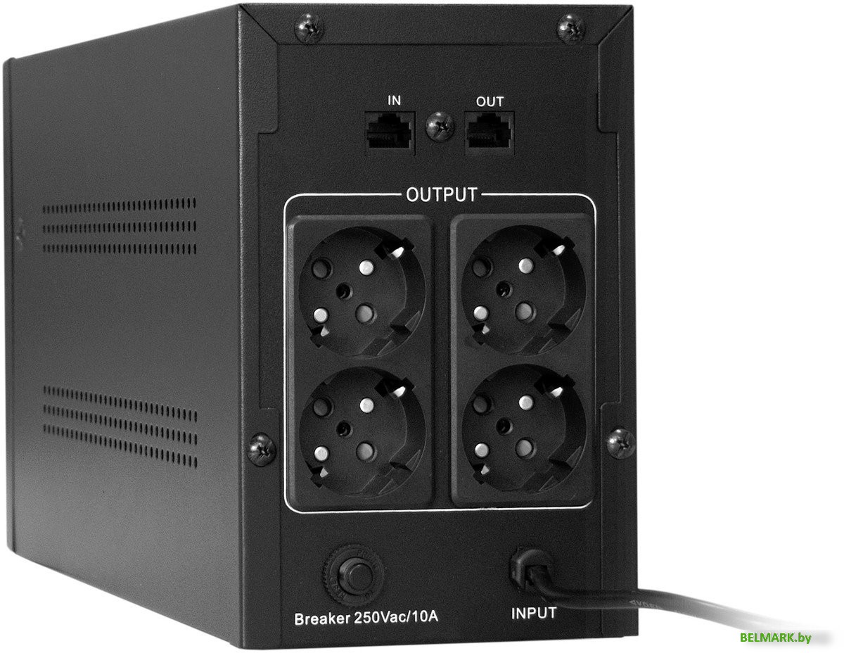 Источник бесперебойного питания ExeGate SpecialPro UNB-1000.LED.AVR.4SH.RJ - фото2