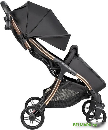 Коляска прогулочная «книга» Farfello Sunrise FS-002 (черный/золото) - фото2