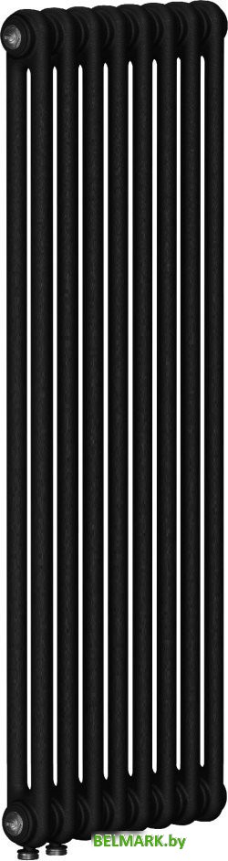 Стальной трубчатый радиатор Rifar Tubog 2180-09-D1 (нижнее подключение, антрацит) - фото2