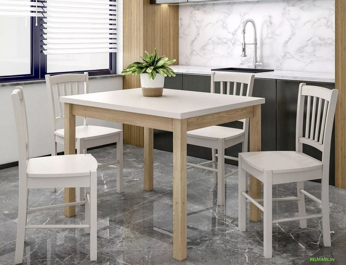 Кухонный стол Signal Adam 100/60 (кашемир/дуб кремона) - фото2