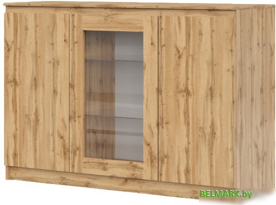 Комод НК-Мебель Stern Т-14 с витриной 72678287 (дуб вотан) - фото