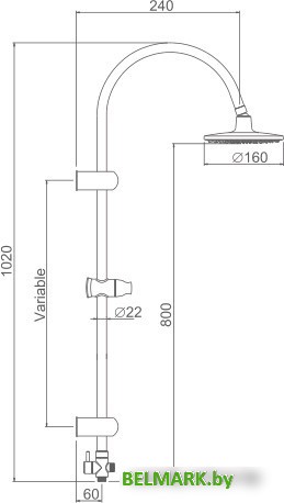 Душевая система Ledeme L2412 - фото2